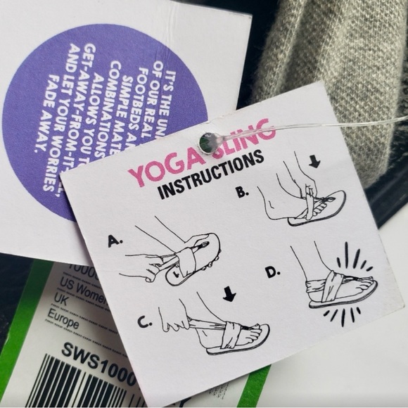 SANUK Stretchy Coral Peach Orange Leather Sling Yoga Sandals Comfy Summer Shoes - Picture 15 of 15